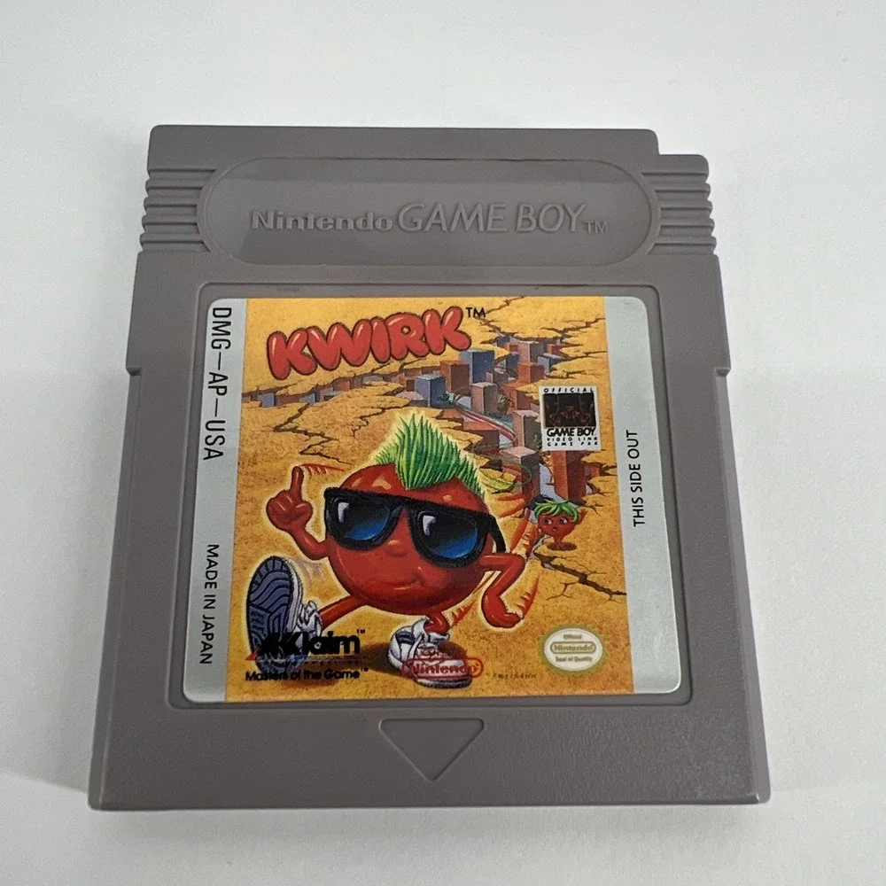 Kwirk (Nintendo Game Boy, 1990) Authentic Cartridge - Tested & Working